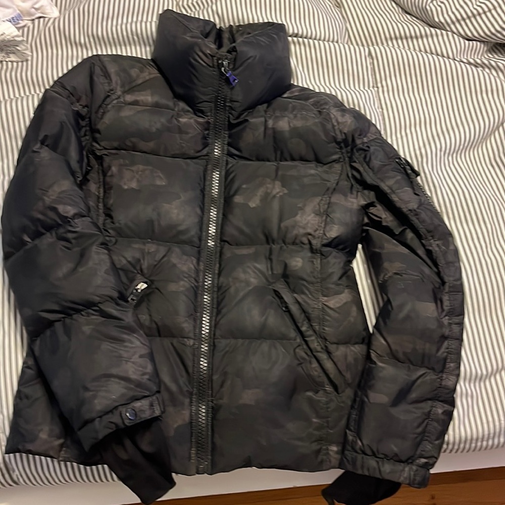 SAM camo puffy jacket